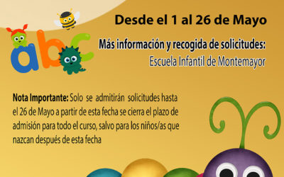 Pre-Inscripciones Escuela Infantil Municipal de Montemayor