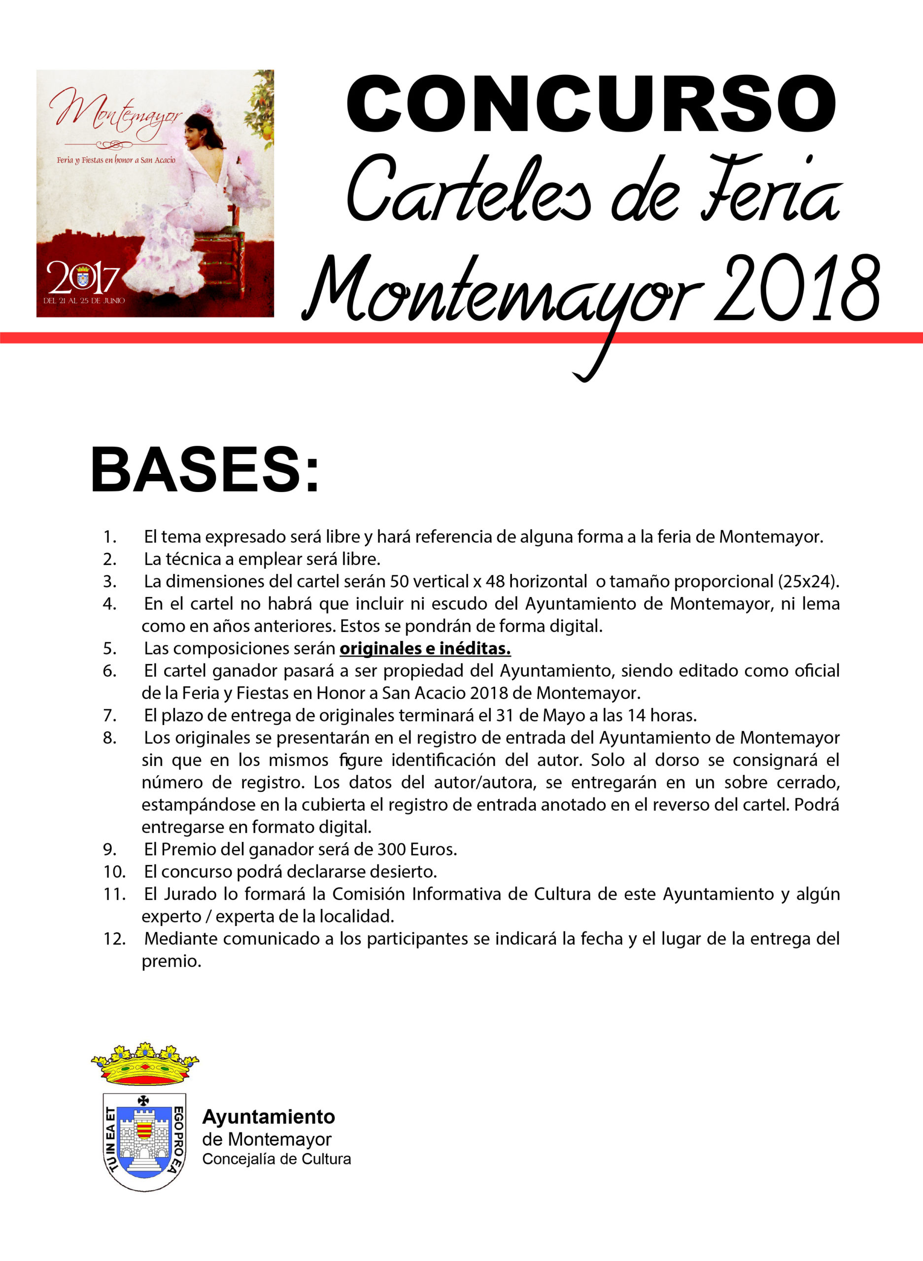 Concurso Carteles de Feria Montemayor 2018 1