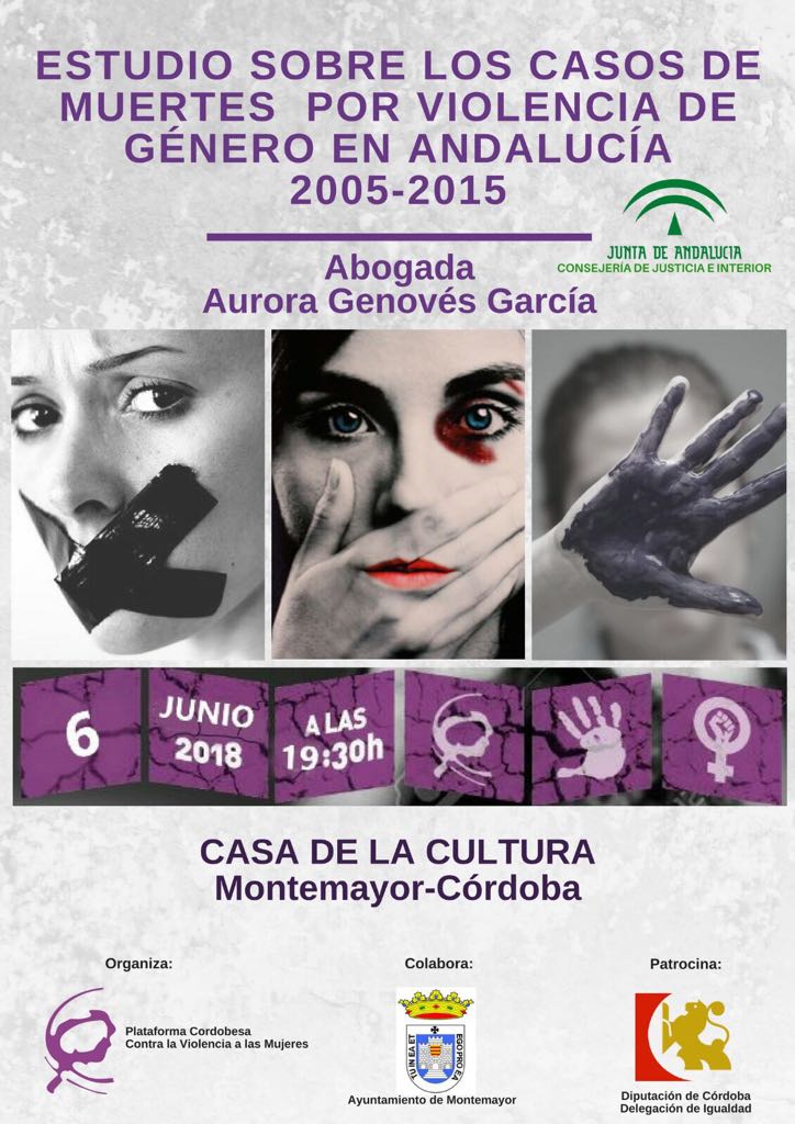 Estudios sobre los casos de muertes por violencia de género en Andalucía 2005 - 2015 1
