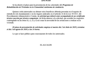 Rehabilitación autonómica de viviendas