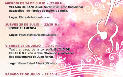 PROGRAMACION SEMANA CULTURAL 2019