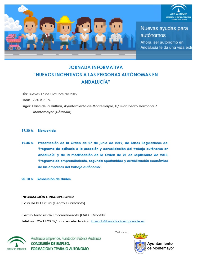 Jornada informativa "Nuevos incentivos a las personas autónomas en Andalucía" 1
