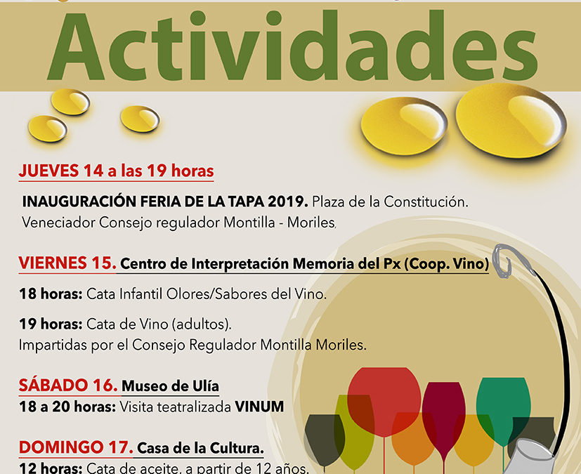 Actividades Feria de la Tapa 2019