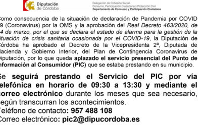 Servicio Presencial del Punto de Información al Consumidor