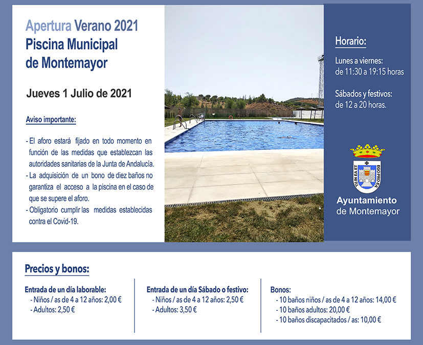 Apertura piscina municipal 2021
