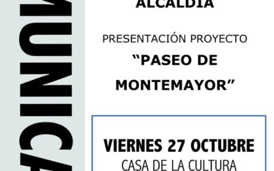 Presentación proyecto «Paseo de Montemayor»